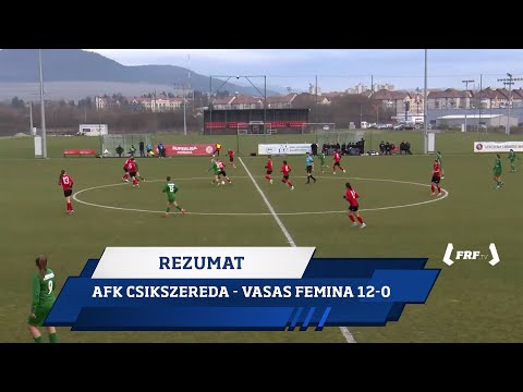 SuperLiga Feminină, Etapa 14: AFK Csikszereda - Vasas Femina 12-0 (Rezumat, 7.12.2025)
