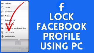 How to Lock Facebook Profile using Computer 2024 | Enable Restricted Access to FB Profile via PC
