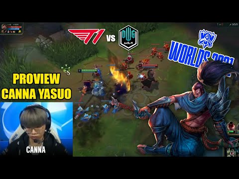 [Proview] T1 Canna YASUO vs Khan Graves | T1 vs DK - Worlds 2021  Semifinals | 2021월드 챔피언십