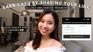 How to Earn Cash by Sharing Links / Zalora Community Influencer Program (Step-by-Step)|Ericka Javate