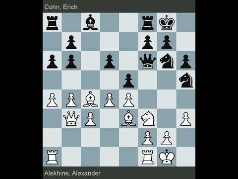 Karlsbad 1911 | Alekhine vs Cohn | Round ?