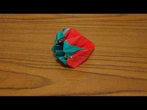 Simple Origami: Lesson 53 - Strawberry