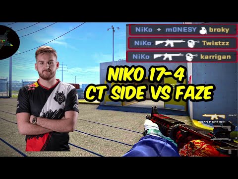 Niko Full CT POV 17-4 on Nuke G2 vs Faze Blast Premier World CSGO Final