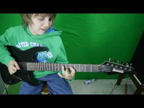 Dustin Tomsen 12 years old - First job as a studio guitarist (for Marc Vanderberg)