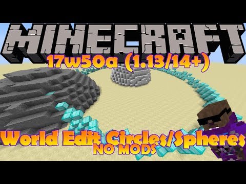 World Edit Spheres/Circles in One Command NO MODS -...