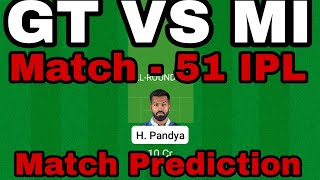 gt vs mi dream11 team | gujarat vs mumbai dream11 team prediction | dream11 team of today match