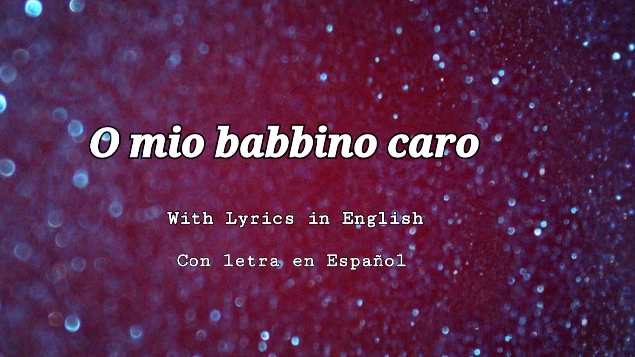 🙏🏼O mio babbino caro *Cover Amateur Blessings(with lyrics letra traducida Español/Italiano/Italian