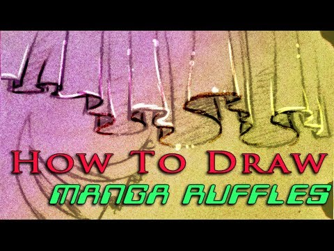 How to draw flowy Ruffles 2 ways #artisthack #hack