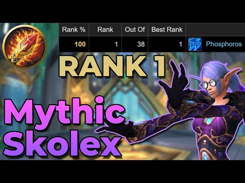 Mythic Skolex - Kyrian Arcane Mage PoV - 100% Log (Rank 1)
