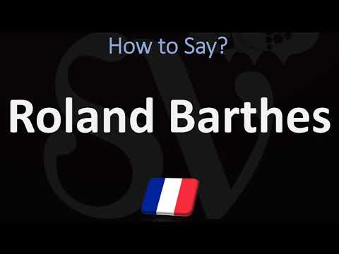How to Pronounce Roland Barthes? (CORRECTLY)