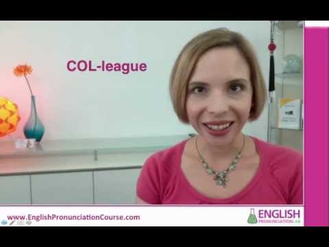How to Pronounce COLLEAGUE - 60s. Quick Fix with Heather Hansen