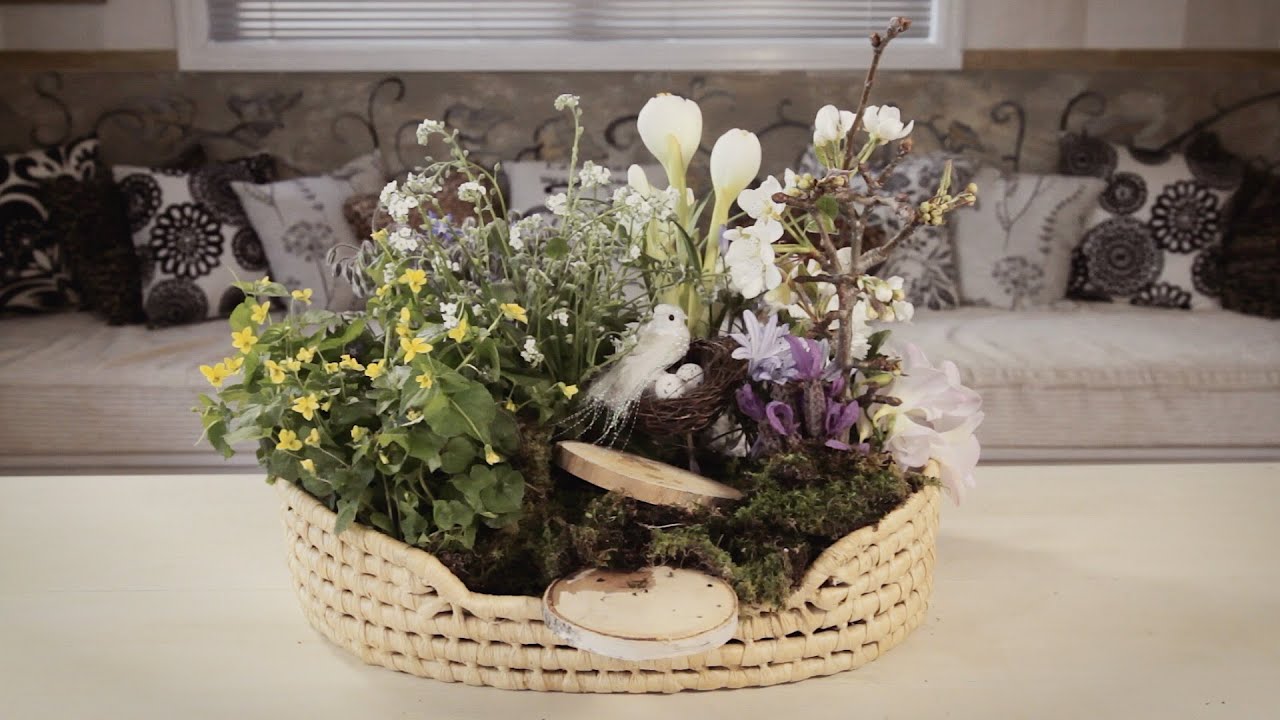 Spring Flower Basket Floristry Tutorial