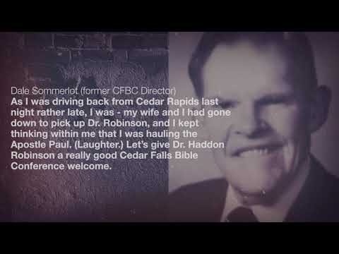 Haddon Robinson - 1998 Introduction