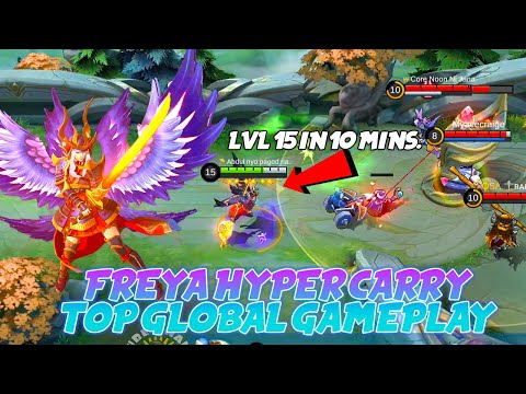 Freya Raven Shogun Top Global Hyper Carry Gameplay MLBB