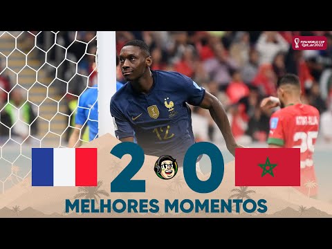 Gols e lances de França x Marrocos