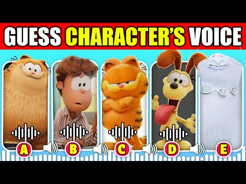 🔊IMPOSSIBLE Guess The Voice Quiz! | The Garfield Movie (2024) | Jon, Odie, Vic, Otto, Jinx