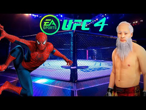 UFC4 Old Bruce Lee vs Marvel Spider Man EA Sports UFC 4