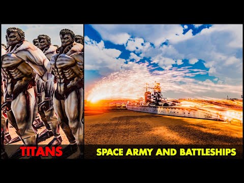 Can Space Army And Battleships Stop 7.000 TITANS? - Ultimate Epic Battle Simulator 2