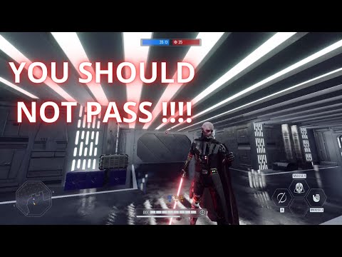 Broken Vader defends the Death Star like a madmen ! Star Wars Battlefront II HvV Gameplay