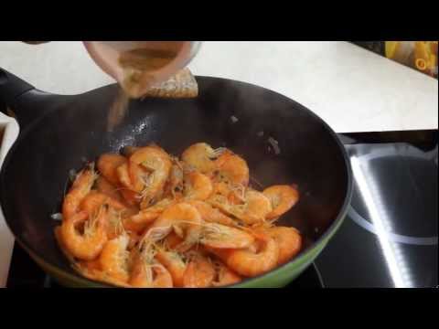 Shrimps + pasta, simple and good!