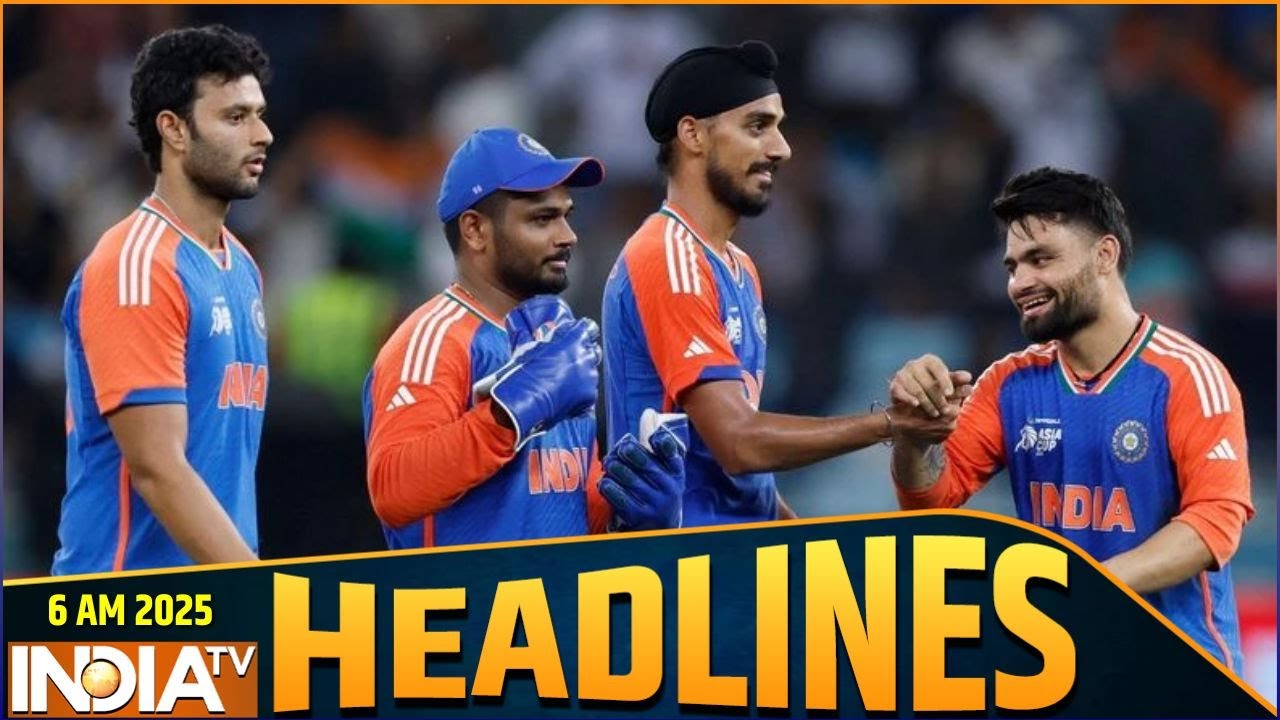 Headlines 6 AM: PM Modi Odisha Visit | Sonam Wangchuk | Bihar Elections 2025 | India Tv