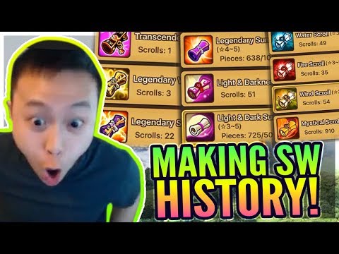 1,000+ Scroll SUMMON Session! RAINING NAT 5s! - We SUMMON The RAREST Lightning! - Summoners War