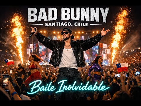 BadBunny Concierto Santiago de Chile - Baile Inolvidable