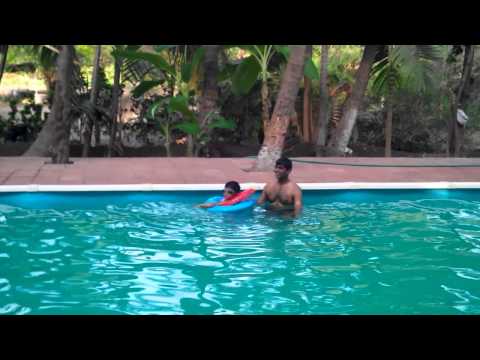 With suryansh in swimming pool