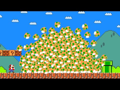 What if Mario with 999 lives tried to beat Super Mario Bros.?