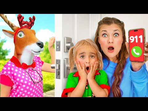 Who’s at the Door? Don’t Open the Door to Strangers! | Christmas Story for Kids