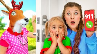 Who’s at the Door? Don’t Open the Door to Strangers! | Christmas Story for Kids