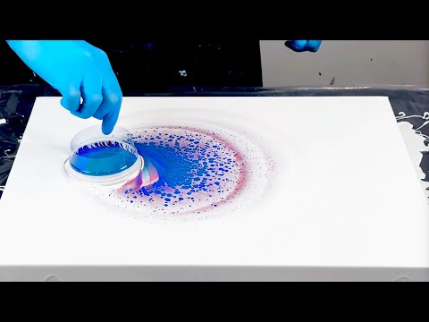 SIMPLISTIC! Disrupted Open Cup Pour~Cells without Silicone~Acrylic Pouring~322