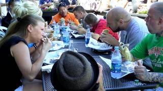 preview picture of video 'Laconia Bike Week Burrito Eating Contest 2012'