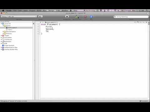 C Programming on the Mac L42 - Enumerated Types (enum)