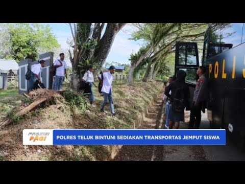POLRES TELUK BINTUNI SEDIAKAN TRANSPORTASI JEMPUT SISWA