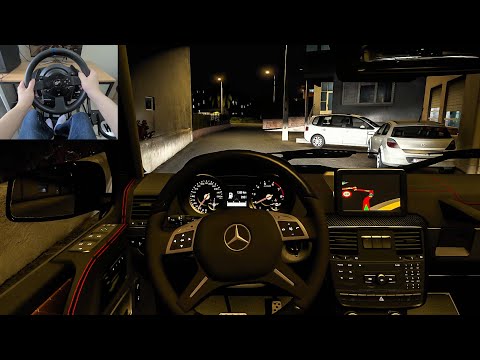 Euro Truck Simulator 2 - 2012 Mercedes Benz G65 AMG | Night Drive [Steering Wheel Gameplay]