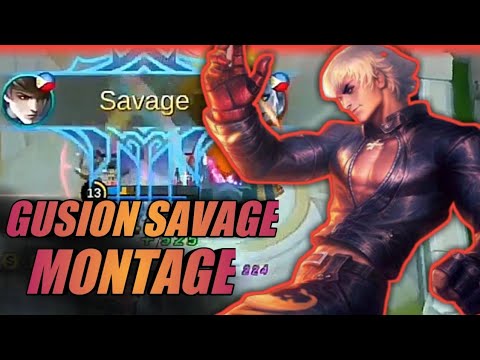 GUSION BEST MOVEMENTS MONTAGE || GUSION SAVAGE AND MANIACS MOVEMENTS - MOBILE LEGENDS
