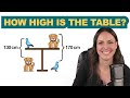 How High Is the Table? – Can You Solve This Viral Puzzle?
