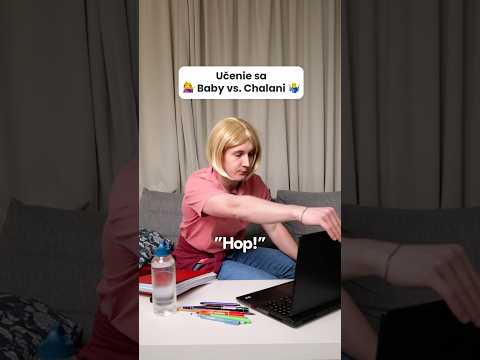 Učenie sa: Baby vs. Chalani 💁‍♀️🤷‍♂️ #branocevela #humor #school #relatable #viral