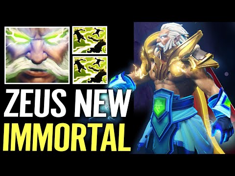 🔥 Zeus Ultra Rare NEW IMMORTAL SET MID — GOLDEN Electric Best Effects 1SEC Static Field Dota 2 Pro