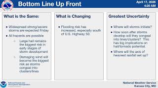 17 April 2026 - 5:00 AM CDT - SEVERE VIDEO BRIEFING
