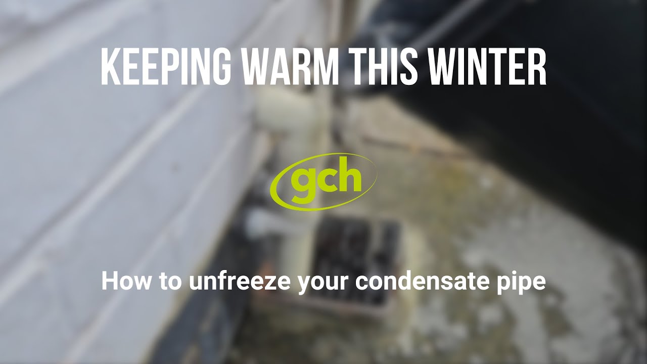 How to unfreeze your condensate pipe