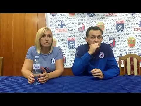 SRLZ / 5. kolo / ŽORK Jagodina - ŽRK Medicinar / Konferencija za medije