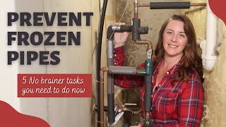 Prevent Frozen Pipes - 5 Easy DIY Tips