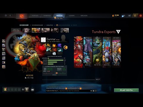 dota2fullmatch - Gunnar -ogre - nouns vs Tundra - TI2023