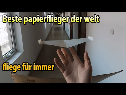 Gute papierflieger falten, bester papierflieger der welt! Papierflieger falten der weit fliegt