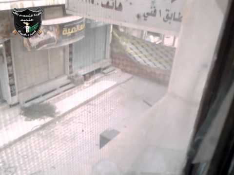 انتشار عناصر سرية درعا ضرب مقرات الأمن والشبيحة في مدينة درعا