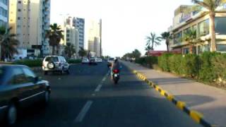 preview picture of video 'Salmiya: Corniche drive 5th Ring Road circle towards Marina Mall 2'