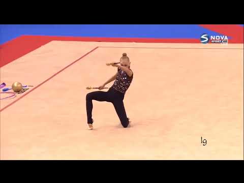 Victoria Onoprienko Clubs All-around European Championships Varna 2021