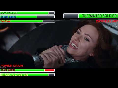 The Winter Soldier vs Avengers (Bucky's Breakout) With Healthbars
